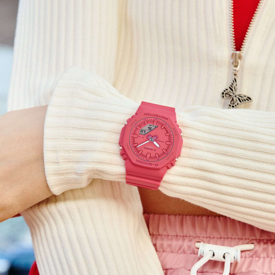 Orologio Donna Ragazza Casio G-SHOCK Quarzo Rosa Pastello GMA-P2100BA-4AER