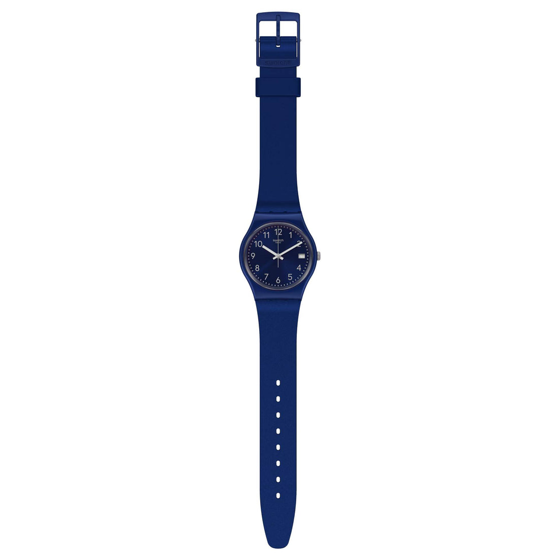 Orologio Unisex Bambino Swatch Silver In Blue Quarzo Data Blu GN416