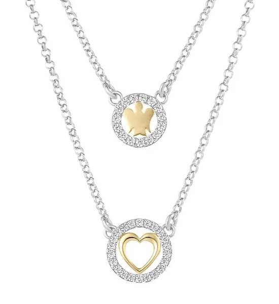 Collana Donna Roberto Giannotti Cuore Angelo Multifilo GIA462