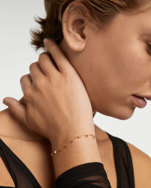 Bracciale Donna PDPaola Argento Dorato 925 Zircone Verde Blu Rosa PU01-782-U