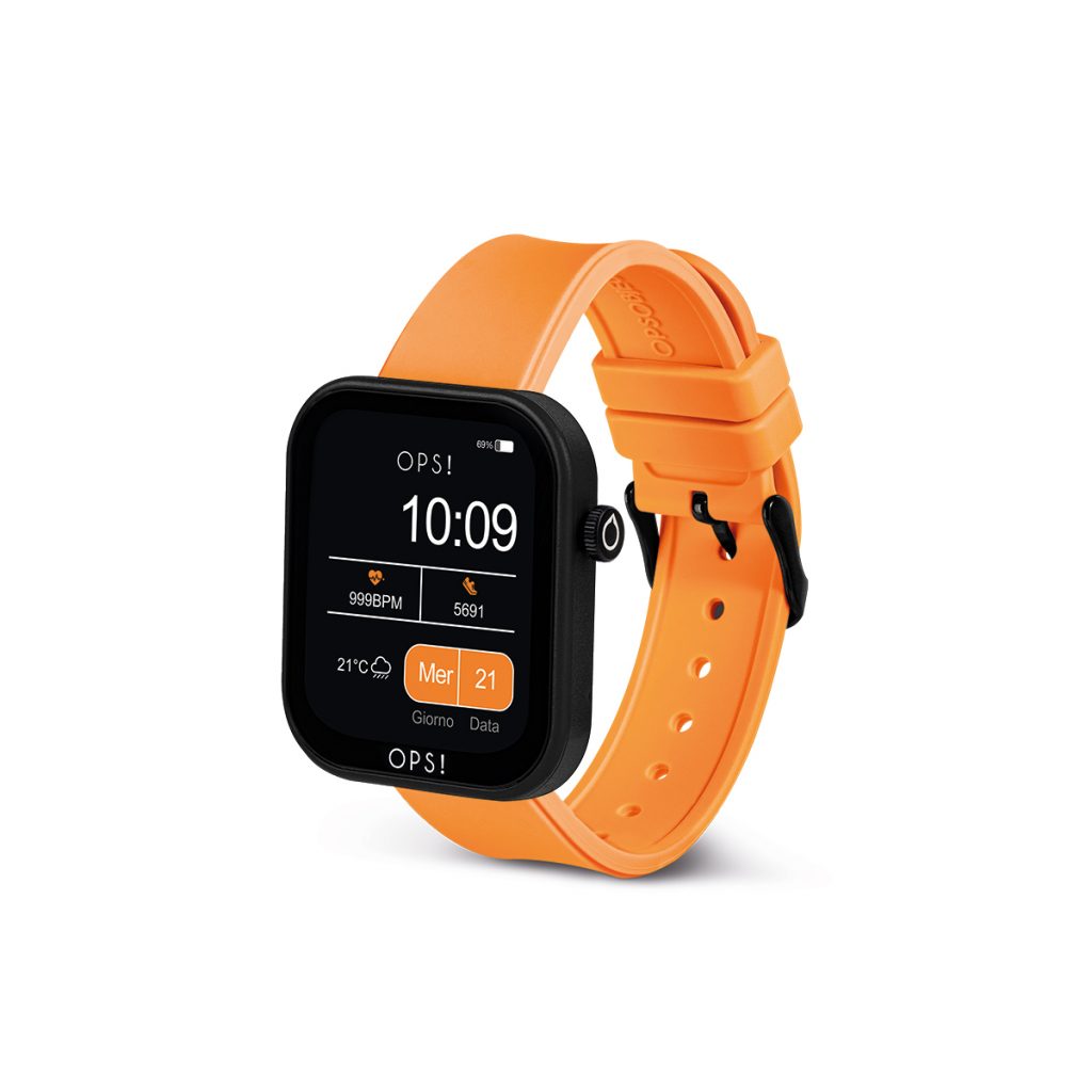 Orologio Uomo Ops Smartwatch Active Call Arancione Nero OPSSW-34