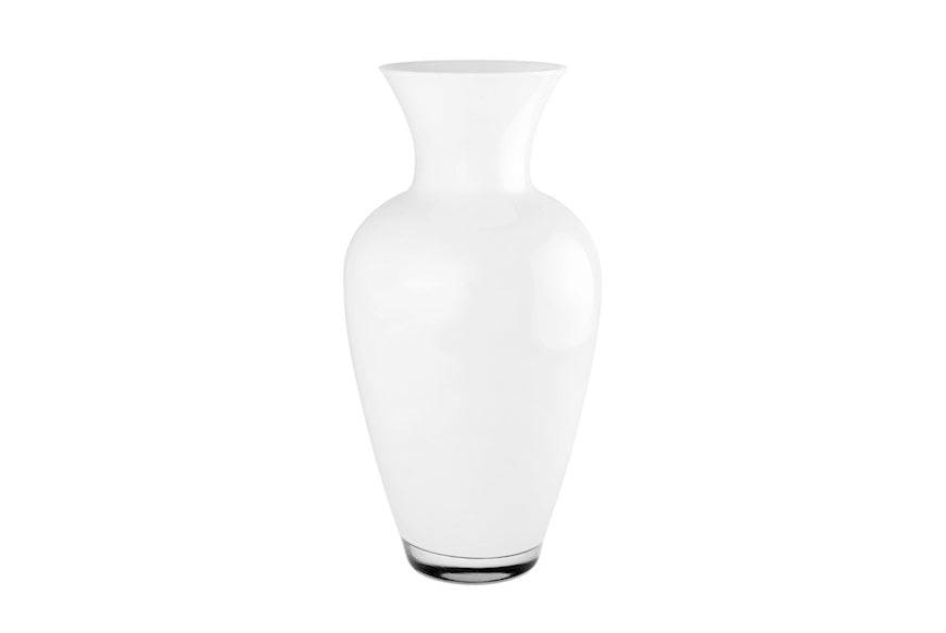 Vaso cristallo Onlylux minuetto bianco latte  42  cm OL02544