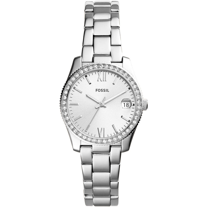 Orologio Donna Fossil Solo Tempo Con Ghiera Zirconata Sarlette ES4317
