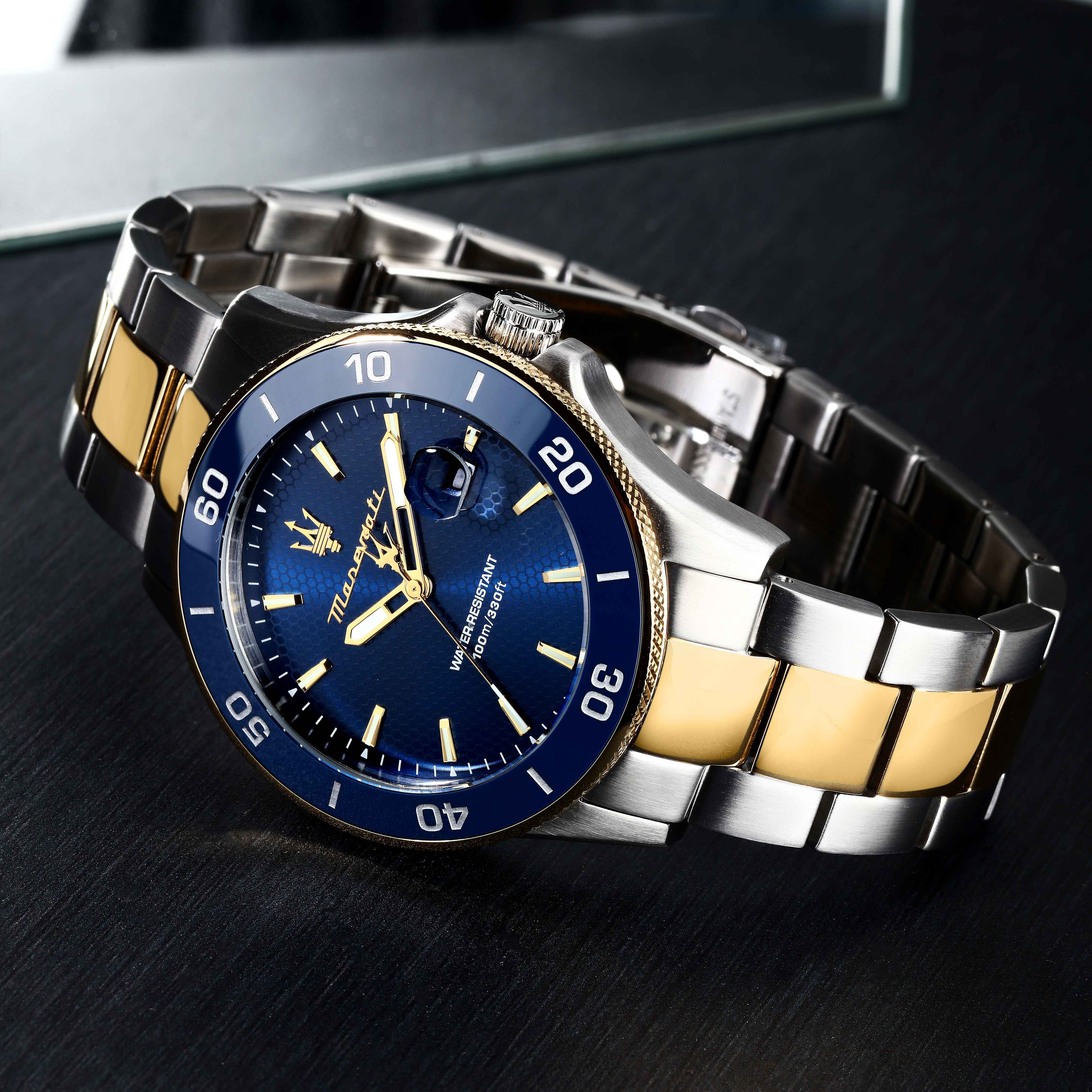 Special Box Orologio Bracciale Uomo Maserati Acciaio Bicolore Ceramica R8873600007