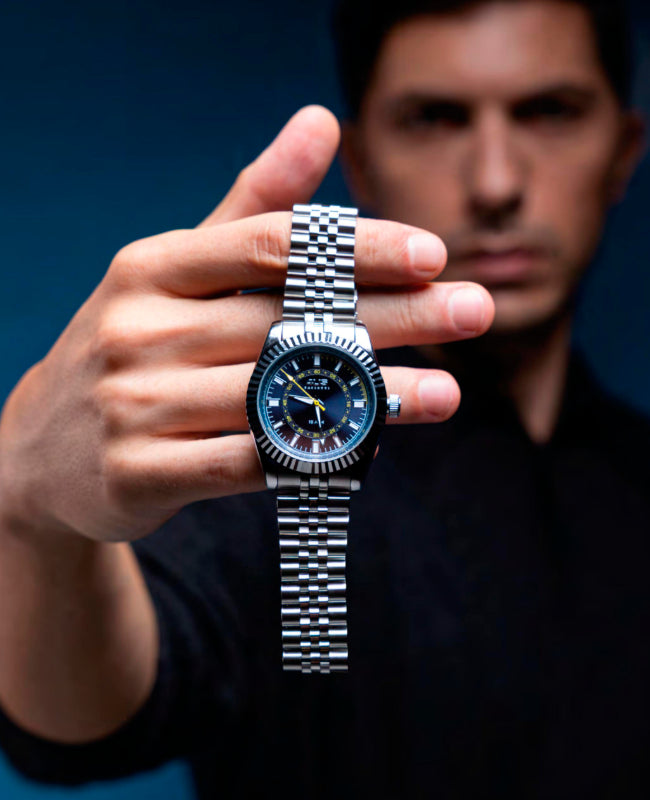 Orologio Uomo 4US Cesare Paciotti Nero Acciaio Jubilè T4ST454