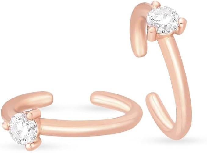 Orecchini Ear Cuff Donna Liu Jo Acciaio Rosè con zircone LJ2489