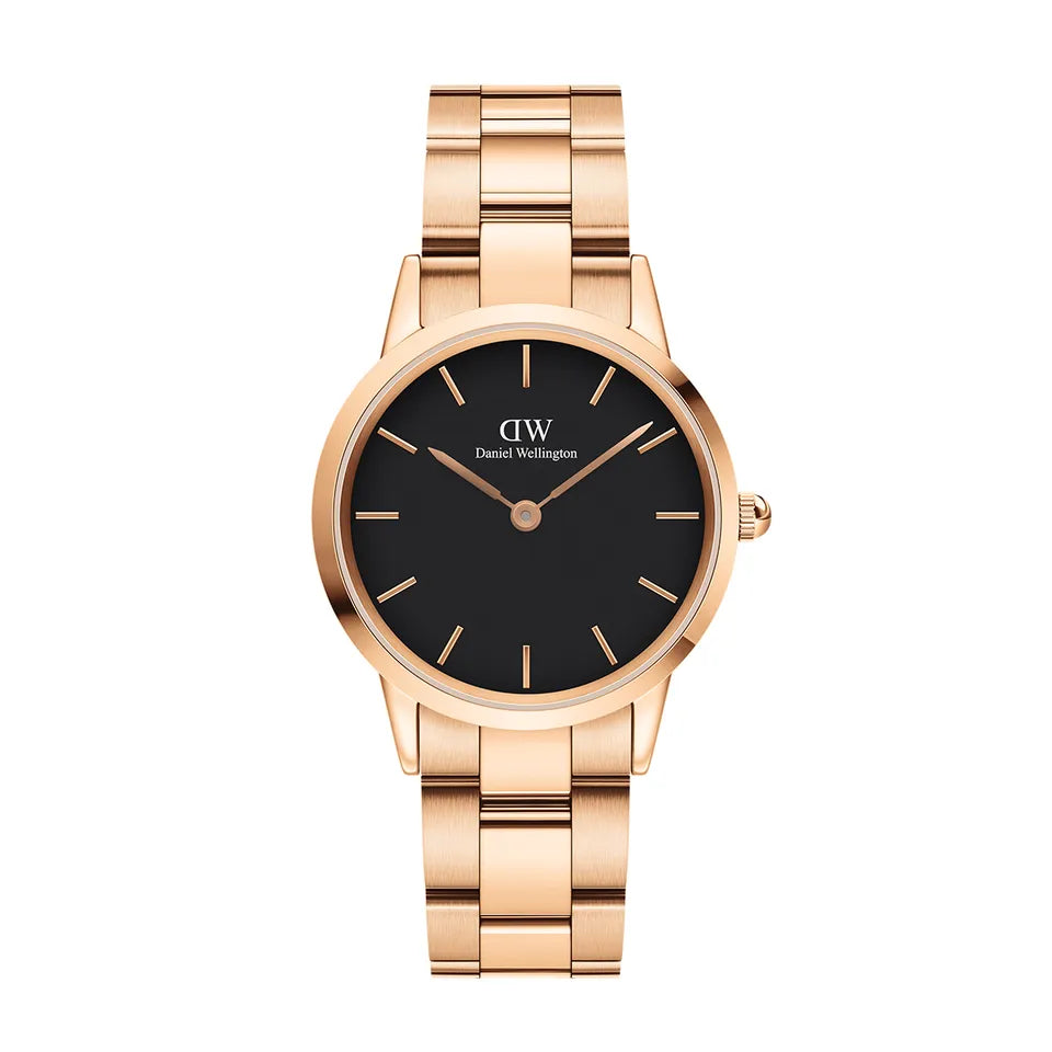 Orologio Donna Daniel Wellington Quarzo Solo Tempo Acciaio Rosè 32 mm Nero DW00100212