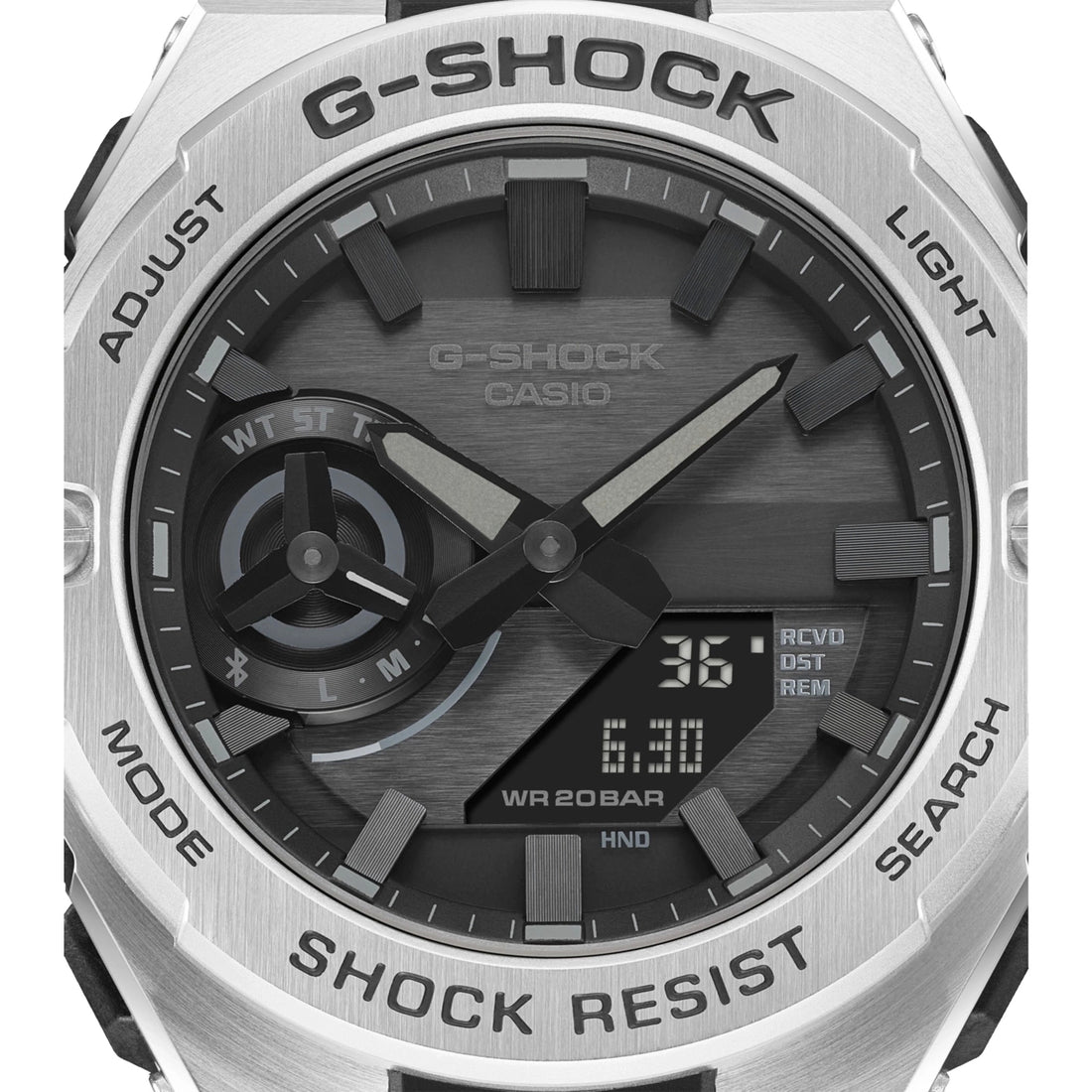 Orologio Uomo GShock Casio Acciaio Carica Solare Analogic Digital GST-B500D-1A1ER
