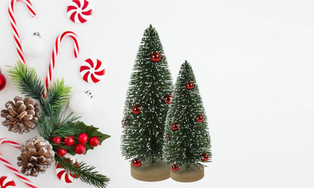 Albero Decostar Palle Di Natale Rosse Altezza 40 cm 810705