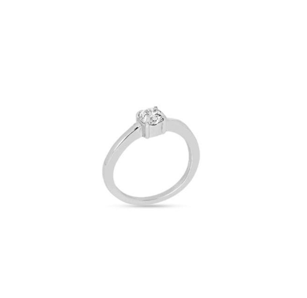 Anello Donna Liu Jo Acciaio Con Zircone  LJ2572M16