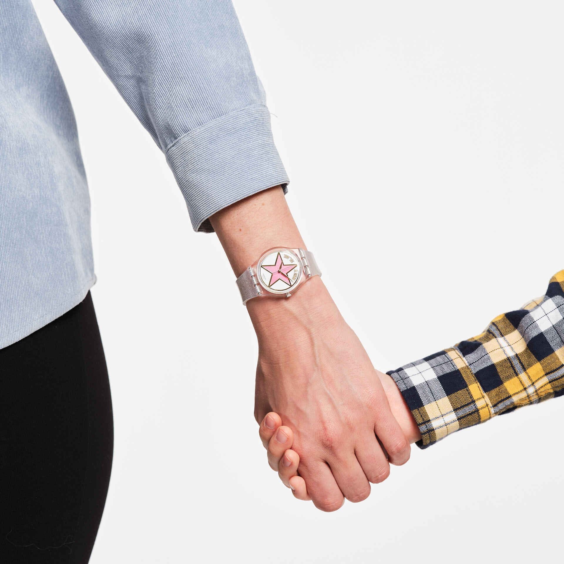 Orologio Donna Swatch Quarzo Rosa You Are Star Festa Rella Mamma SO28Z108