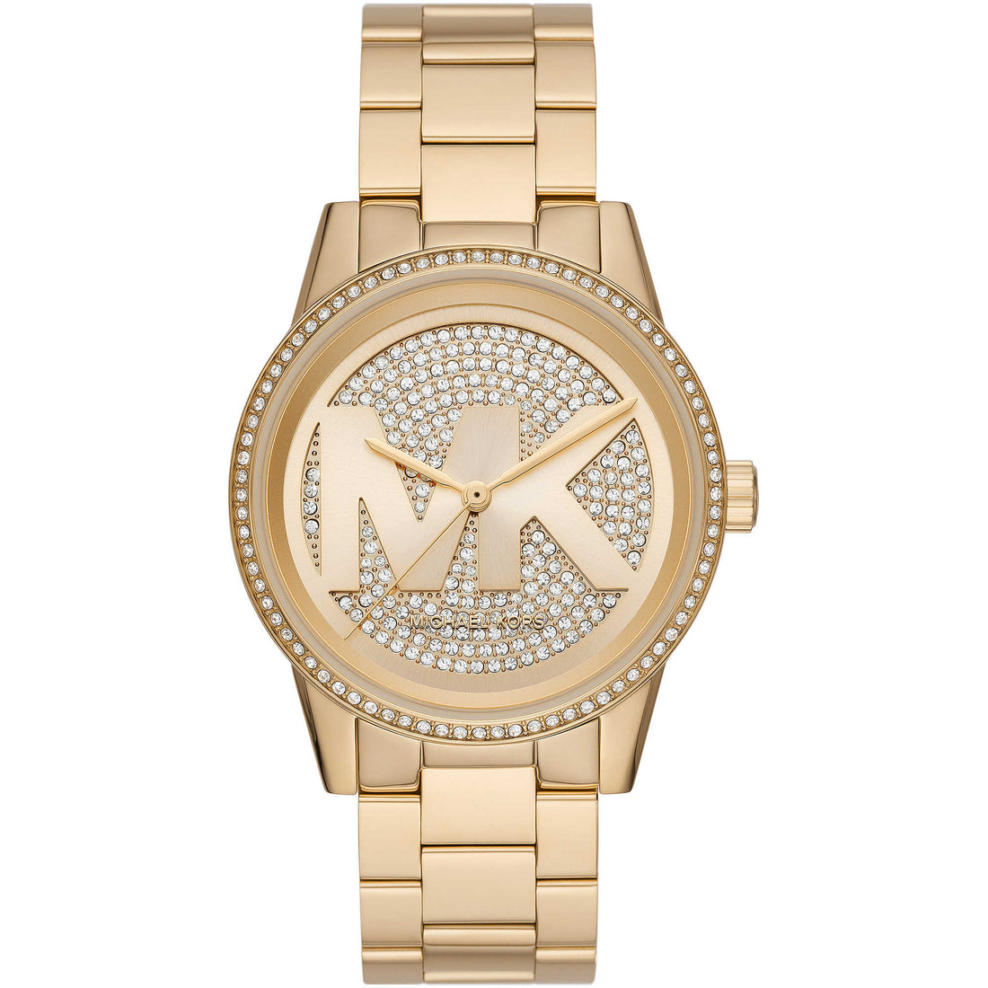 Orologio Donna Michael Kors Acciaio Dorato Solo Tempo Cristalli Sul Quadrante MK6862