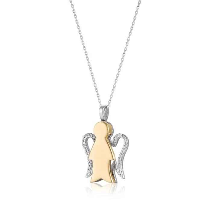 Collana DonnaRobgerto Giannotti Oro 18 KT Angelo Diamanti PZ674