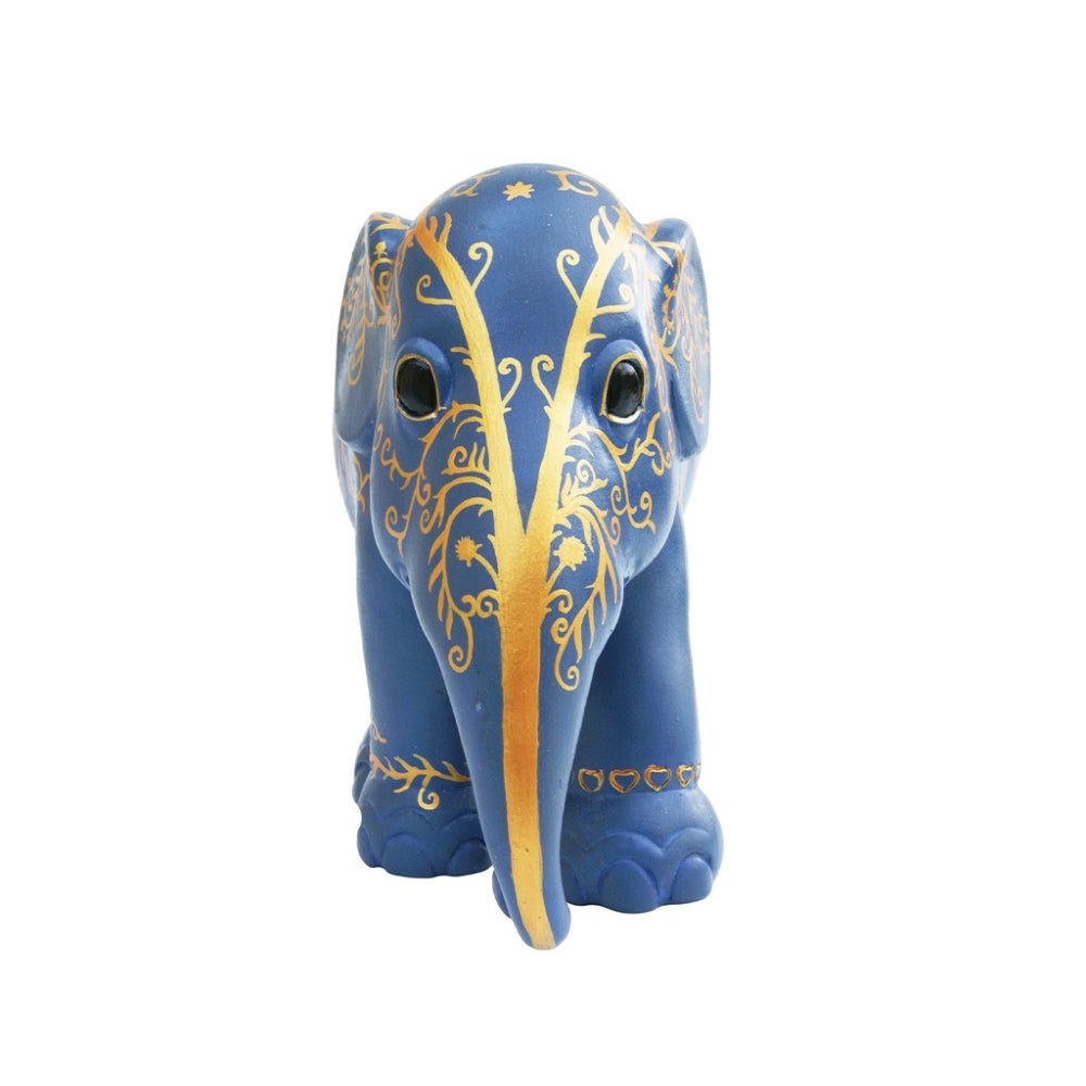 Scultura Elefante Onlylux Eko 10 cm Resina Dipinto A Mano 8858831207233