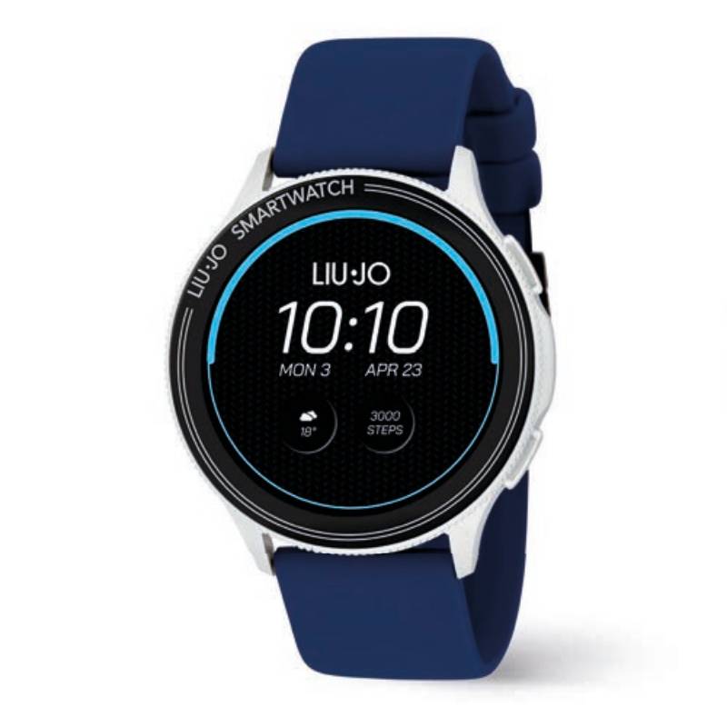 Orologio Uomo Liu Jo Smartwatch Voice Man Acciaio Cinturino Silicone Blu SWLJ074