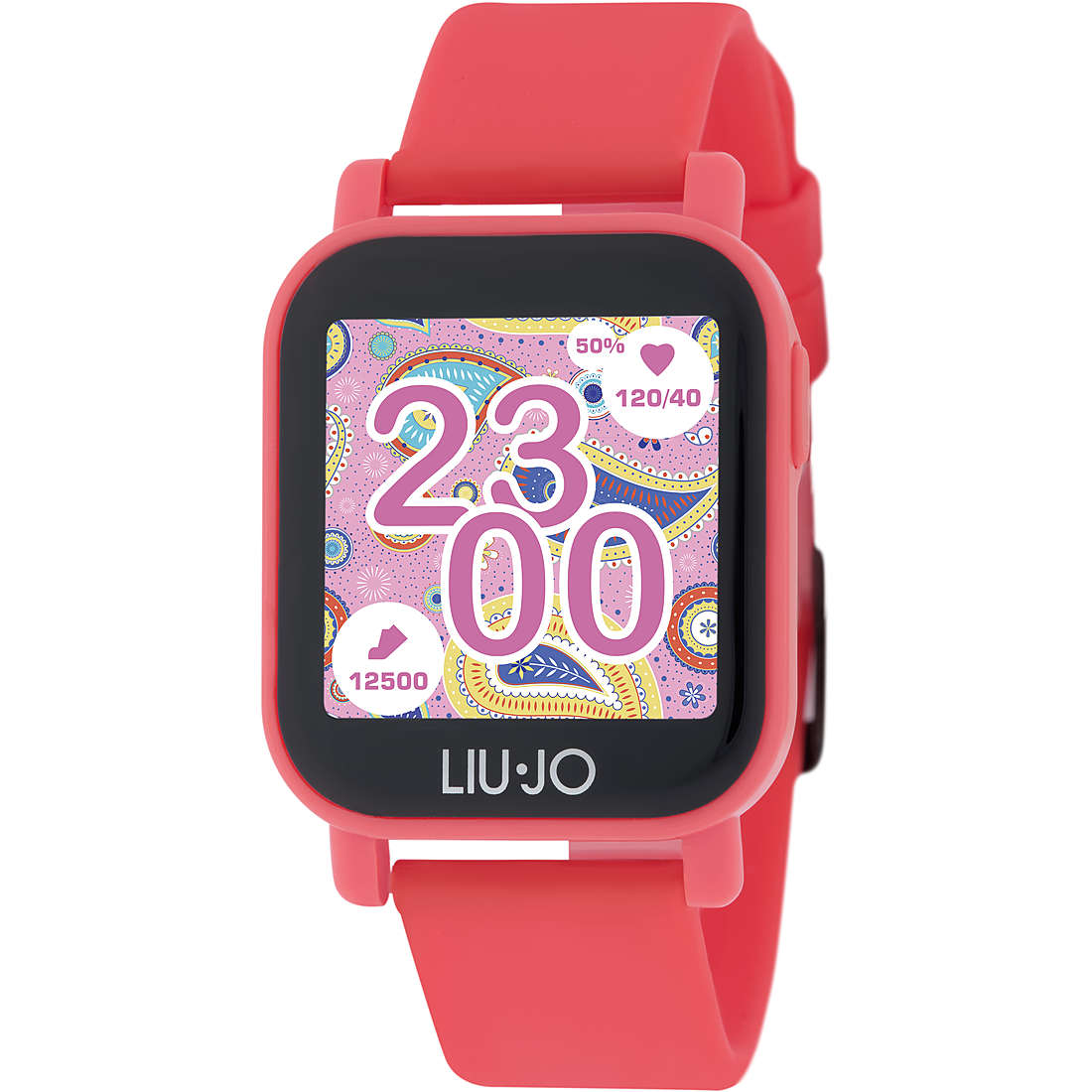 Orologio Liu Jo Donna Smartwatch Cinturino Cassa Gomma Corallo SWLJ031