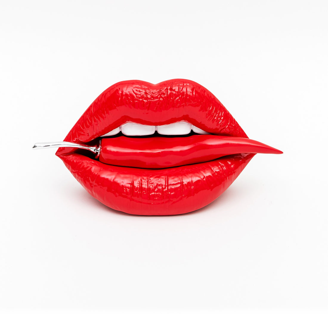 Bocca  Sequenze Colore rosso con peperoncino rosso cm 25 PP0309