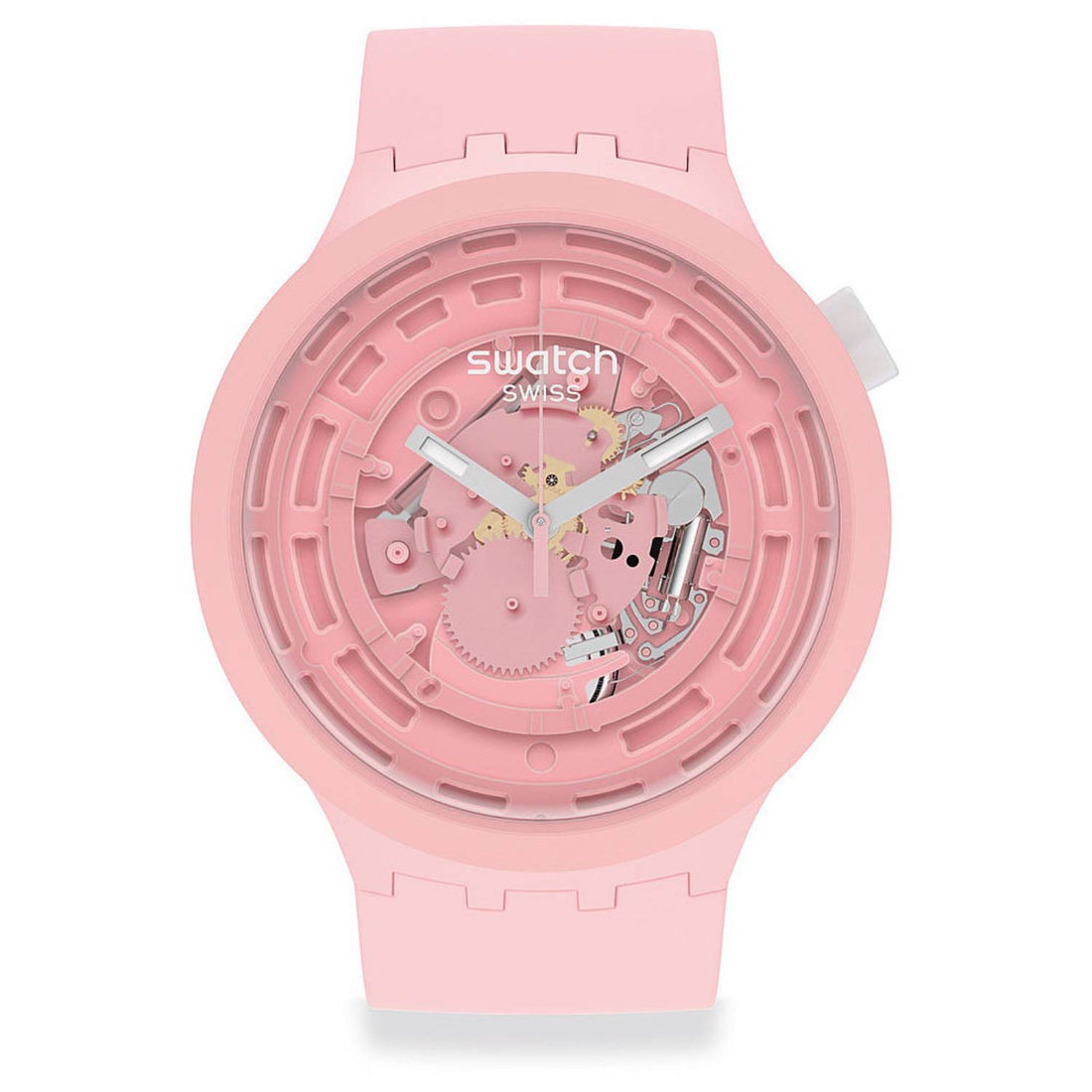 Orologio Donna Swatch Gomma Quarzo Solo Tempo Bioceramic Scheletrato SB03P100