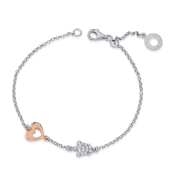 Bracciale Donna Argento 925 Roberto Giannotti Cuore Angelo Zirconi GIA396