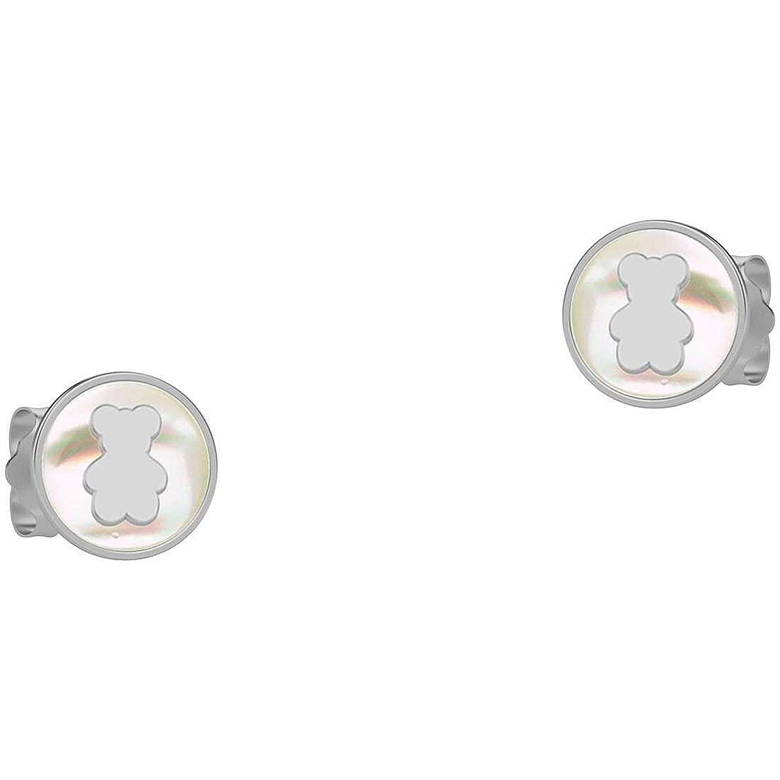 Orecchini Bambina Nanan Argento 925 Madreperla Orso NAN0412