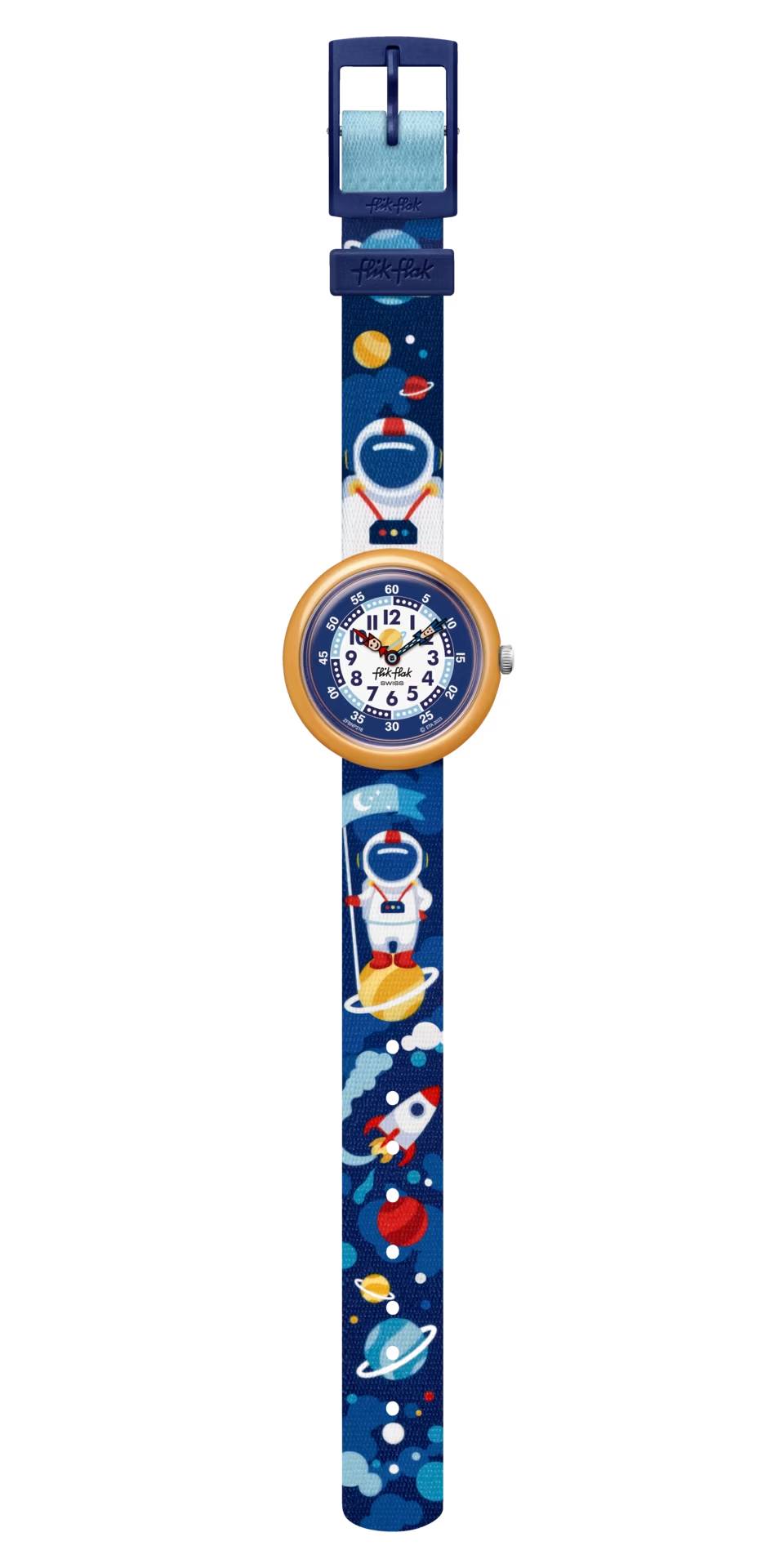 Orologio Bambino Swatch Flik Flak Astrodreams Quarzo Blu Multicolore ZFBNP216