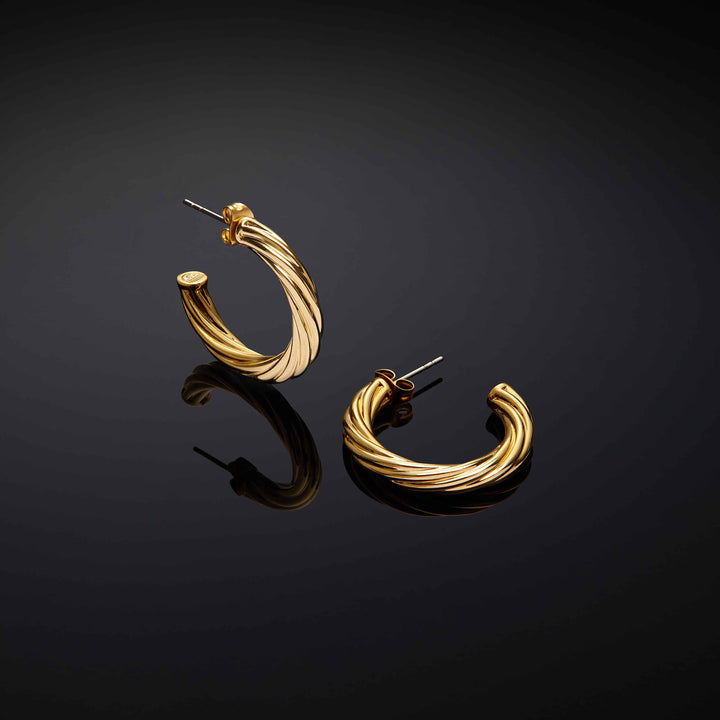 Anello Donna Chiara Ferragni Acciaio Dorato Cerchio Grande Intrecciato J19AXP10
