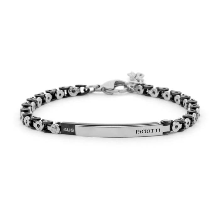 Bracciale Uomo 4US Cesare Paciotti Acciaio Nero 4UBR8001