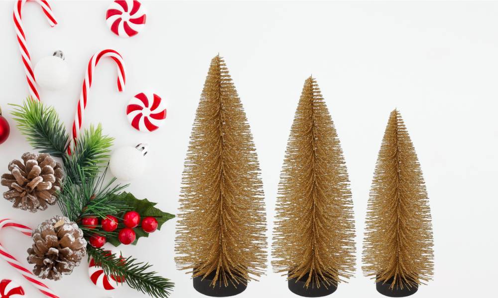 Albero Decostar Rami Oro Altezza 40 cm 823251