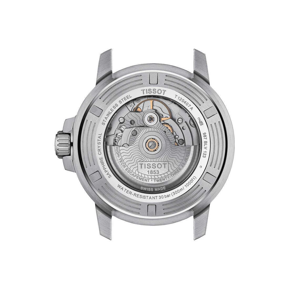 Orologio Acciaio Uomo Tissot Data Movimento automatico Svizzero T1204071104103