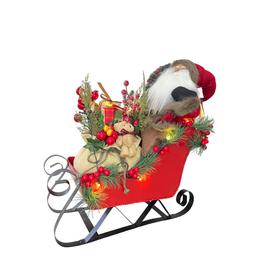 Slitta Babbo Natale Decostar Led 827503