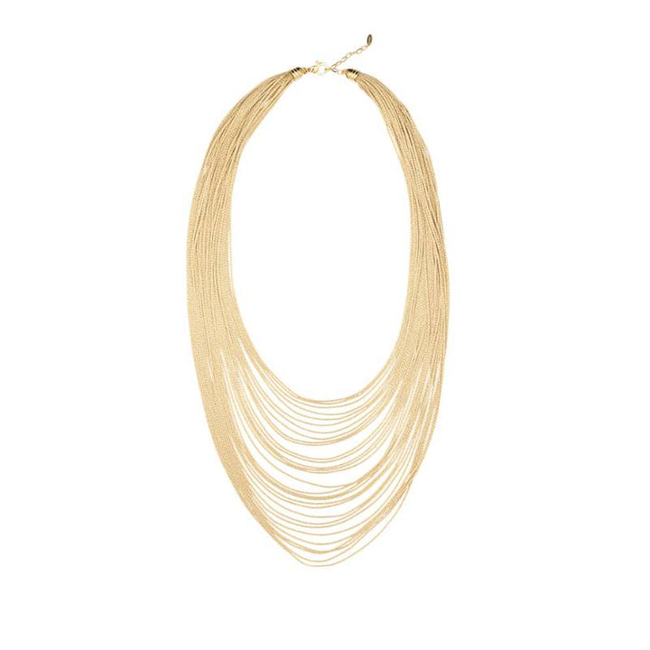 Collana Donna Borsari Rugiada Argento 925 Filato Metallico Gold CL-RUG01S