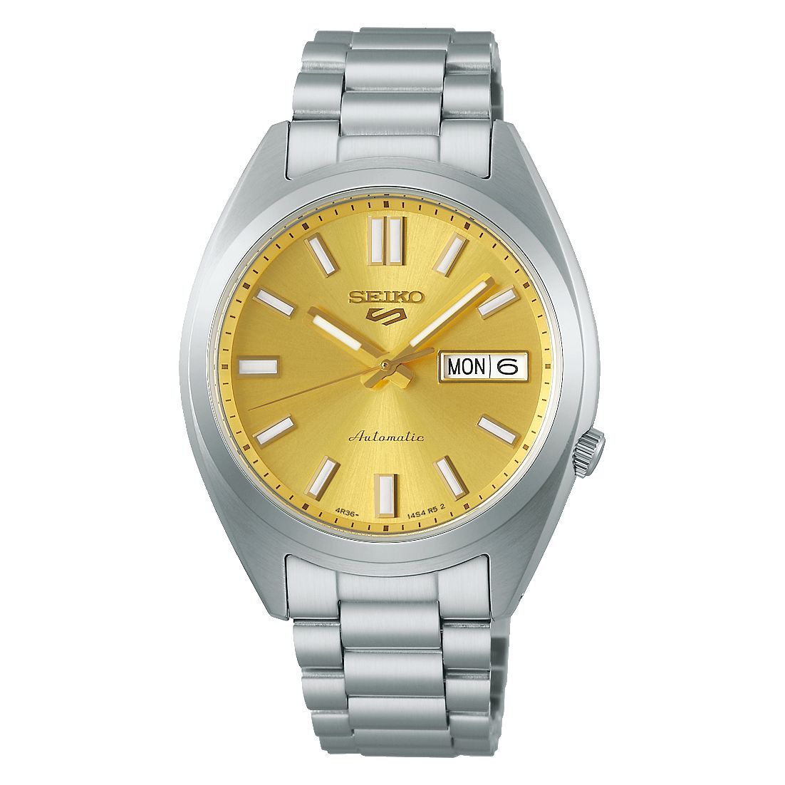 Orologio Uomo Seiko 5 Automatico Giallo Riedizione Anni 70 SRPL59K1