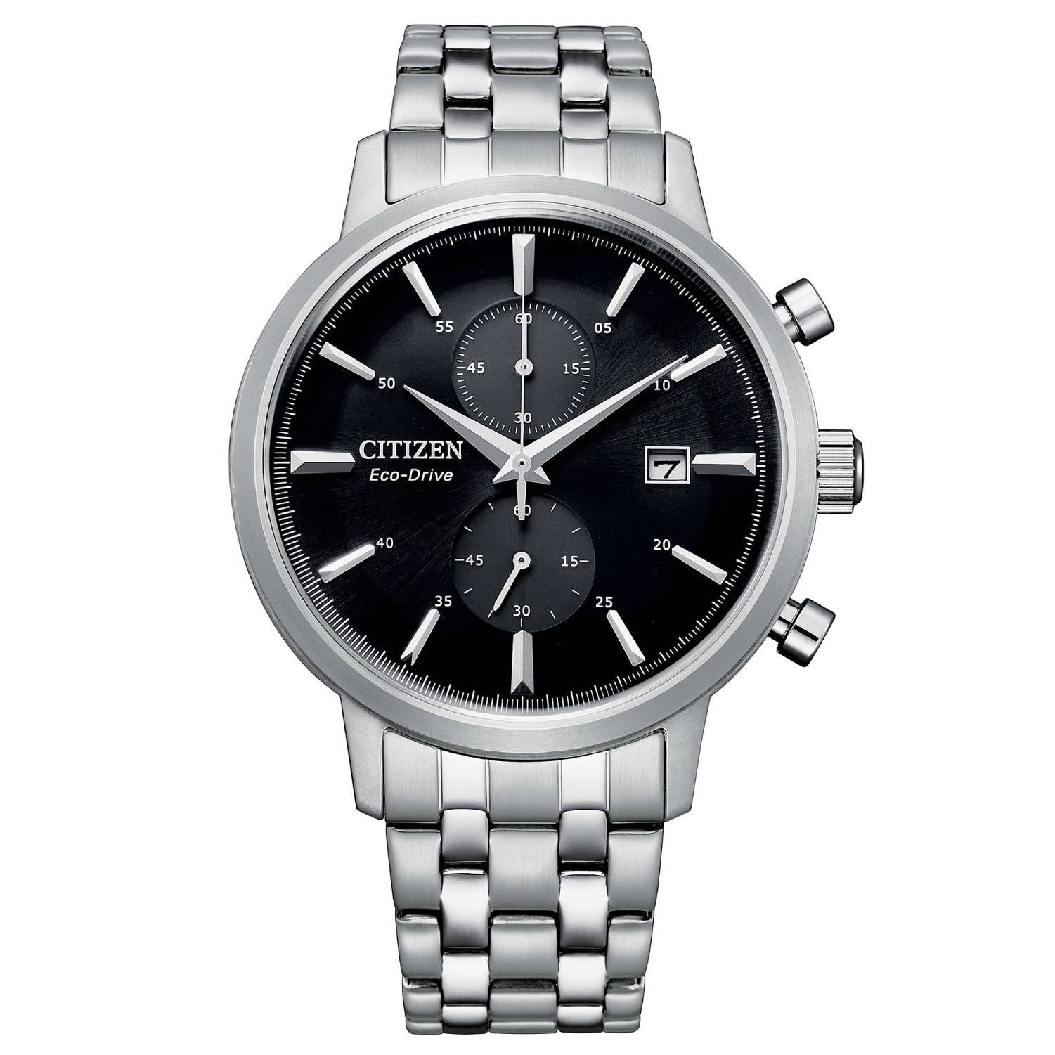 Orologio Uomo Acciaio CItizen Classic Nero Cronografo 40mm quarzo eco drive
