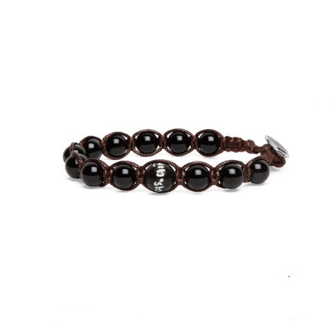 Bracciale Unisex Tamashii Pietra Onice Nera Elemento Acqua BHS906-1