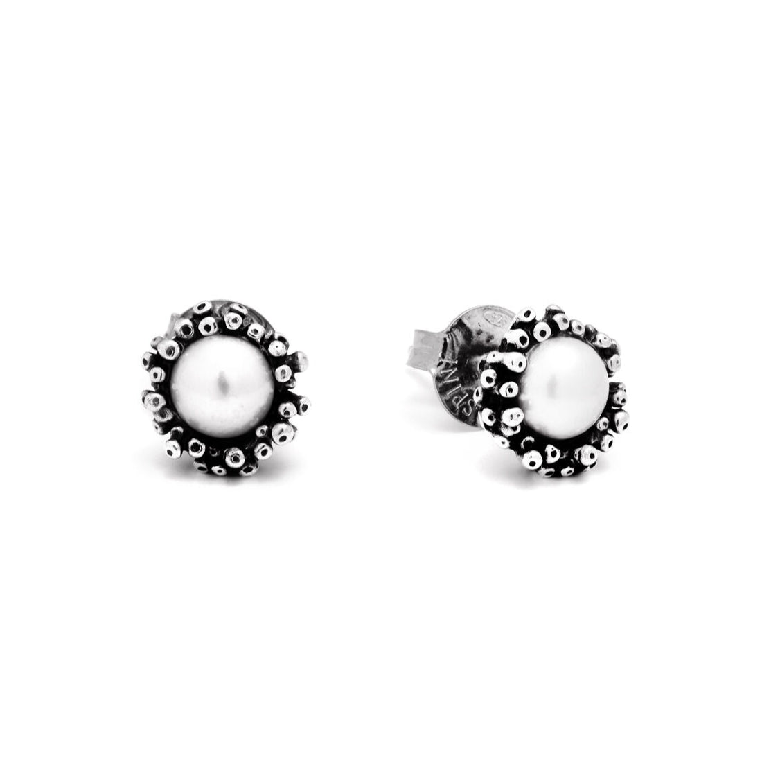 Orecchini Donna Giovanni Raspini Argento 925 Fatto A Mano Anemone Perla 11266