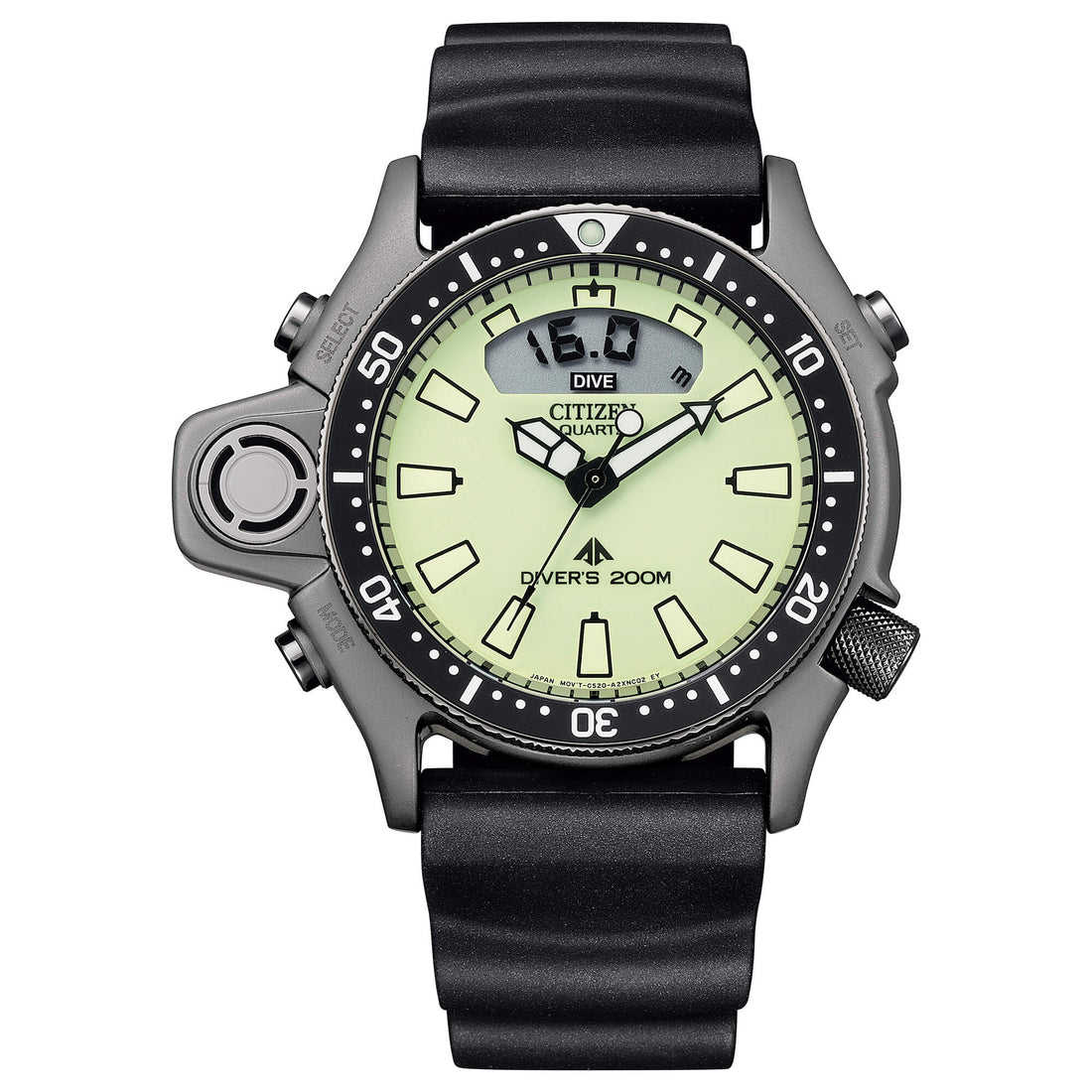 Orologio Uomo Citizen Acciaio Gomma Eco Drive Promaster JP2007-17W