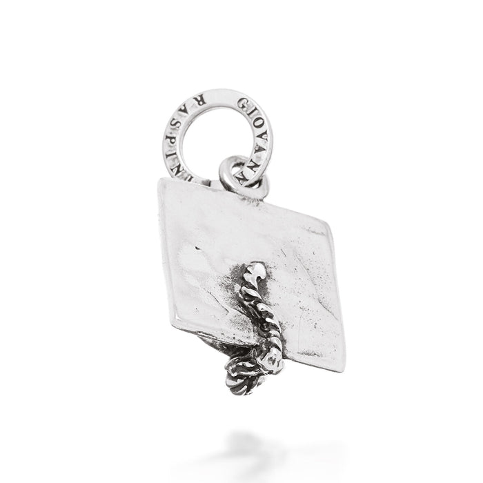 Charm Unisex Giovanni Raspini Argento 925 Cappellino Tocco Realizzato A Mano 08635