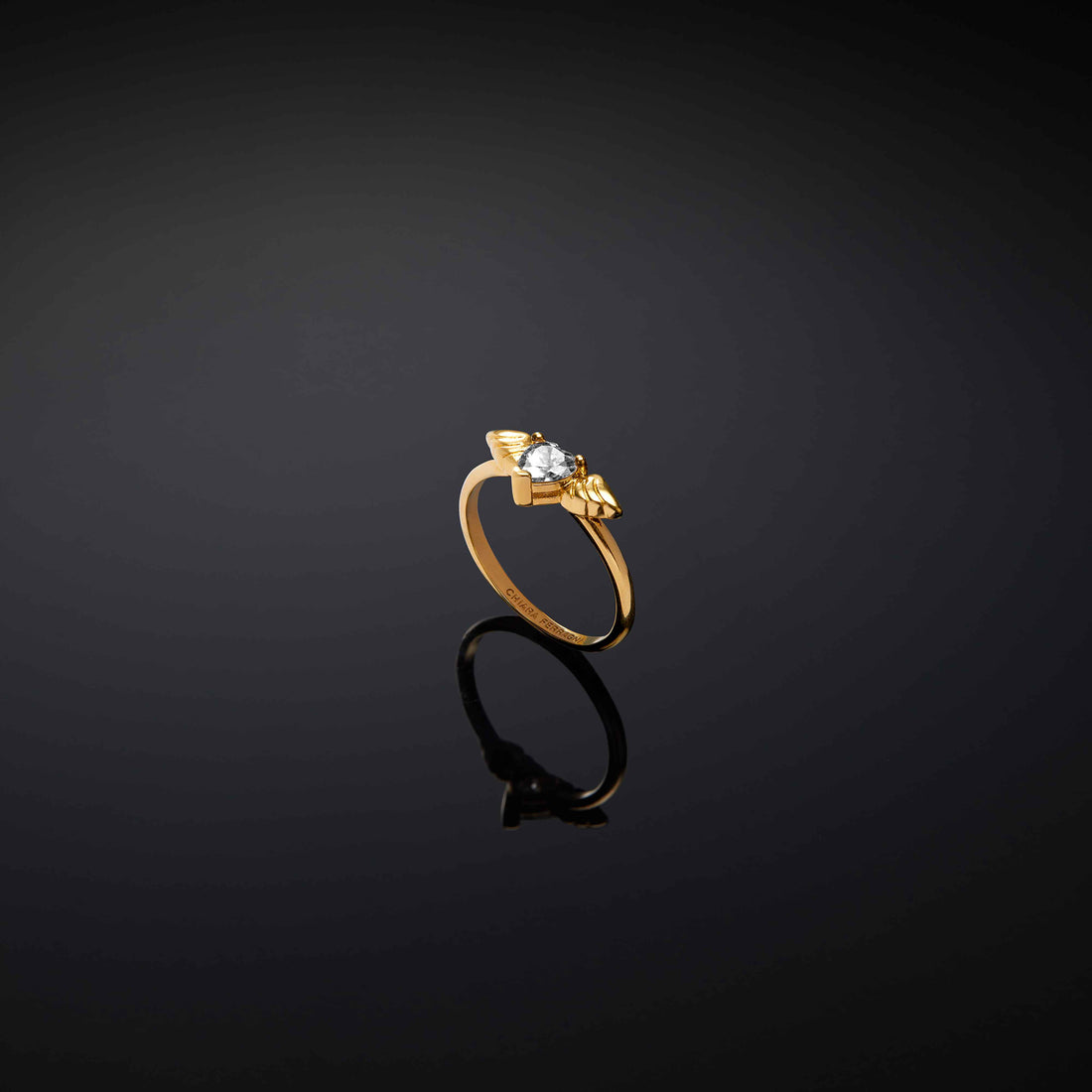 Anello Donna Chiara Ferragni Acciaio Dorato Cuore Alato J19AVH08014