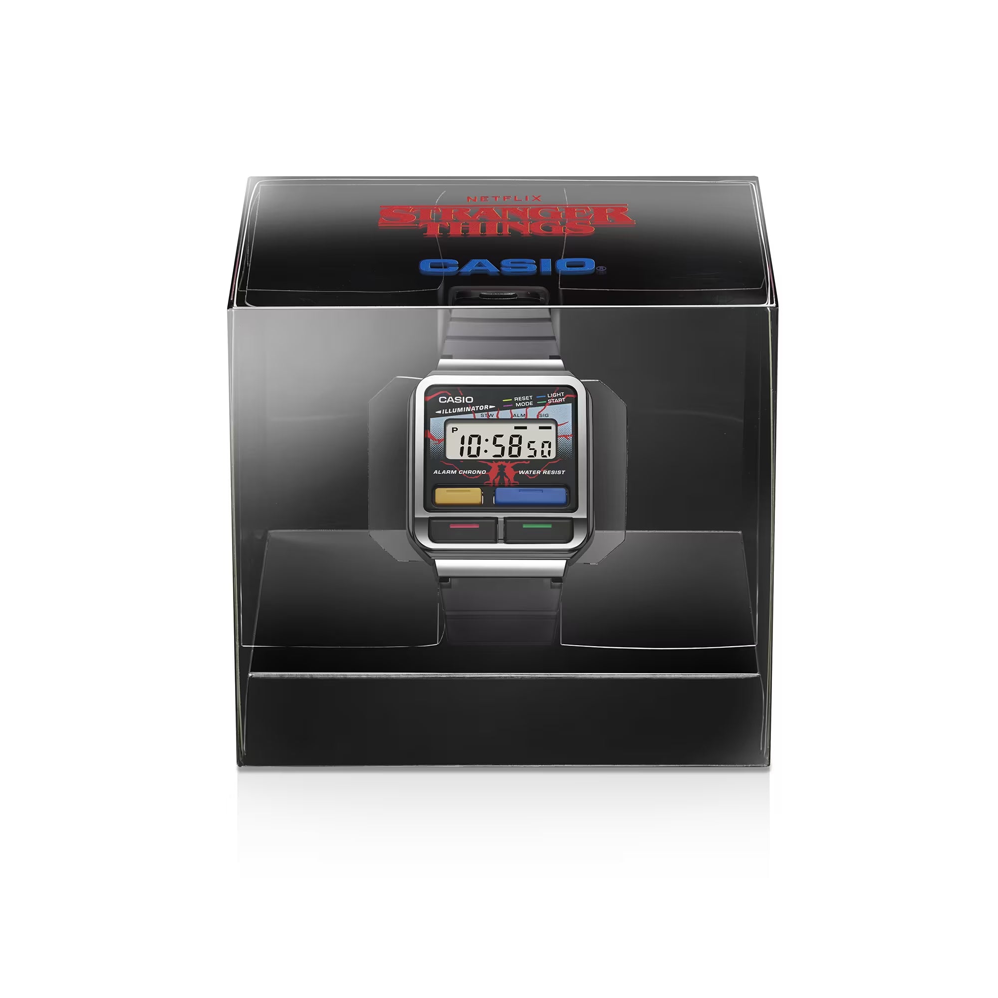 Orologio Unisex Casio Acciaio Nero Quarzo Digitale Stranger Things A120WEST-1AER