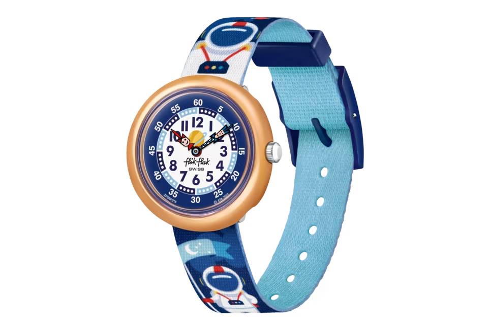 Orologio Bambino Swatch Flik Flak Astrodreams Quarzo Blu Multicolore ZFBNP216