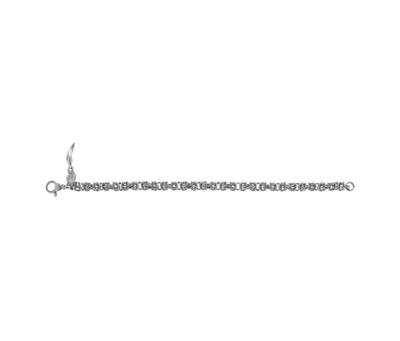 Bracciale Donna Giovanni Raspini Argento 925 Catena Maglia Bizantina misura Media 10143