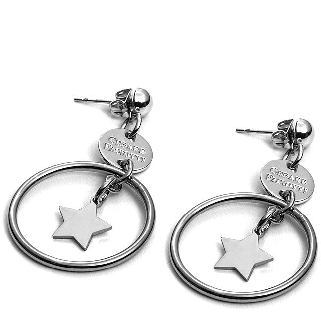 Orecchini Donna 4US cesare paciotti acciaio Moon Landing 4UOR2396W