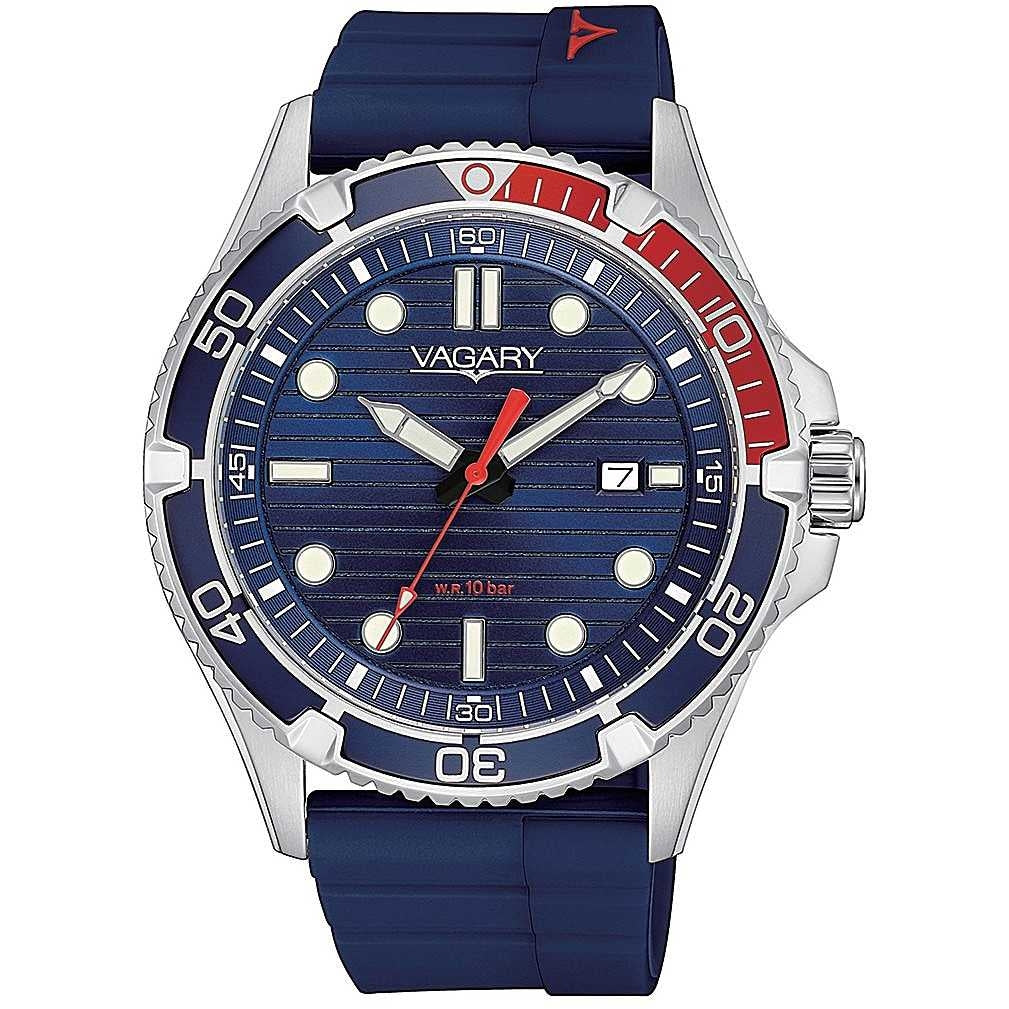 Orologio uomo Vagary By Citizen Aqua Diver cinturino  Gomma  IB8-712-70