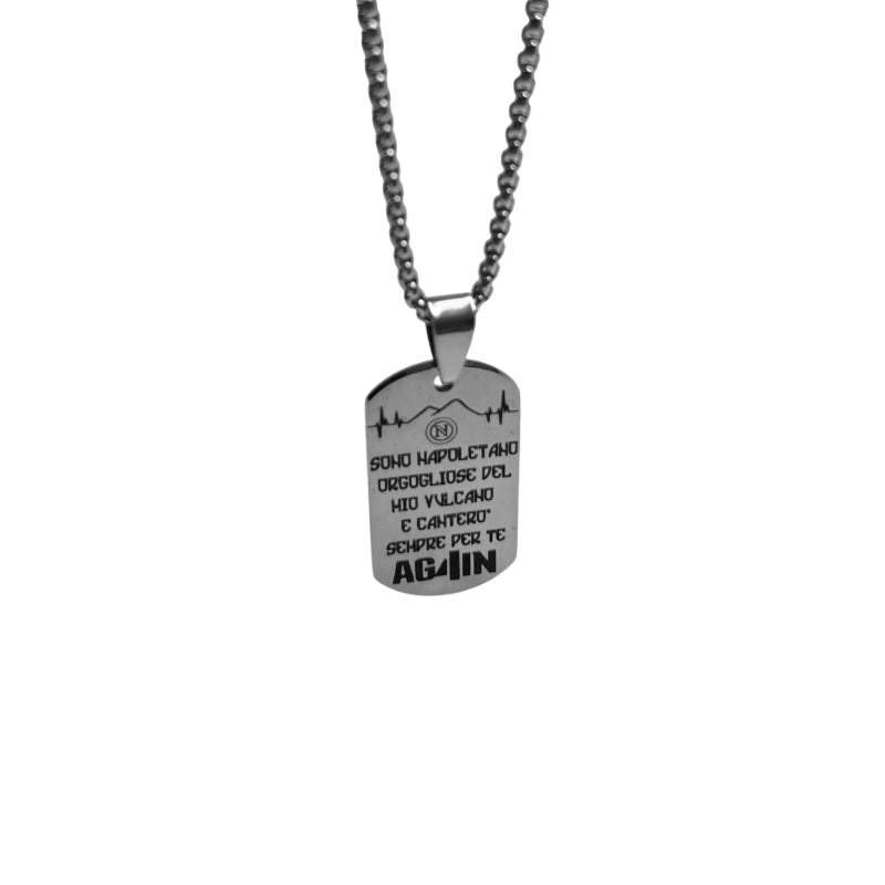 Collana Uomo Re Mida AG4IN Quarto Scudetto Napoli CL-C-9