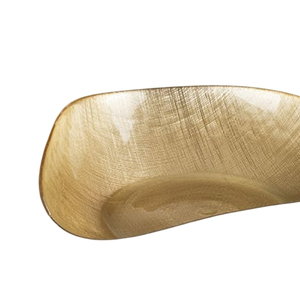 Centrotavola Vetro Onlylux Nicchio Oro 40 cm OL02313