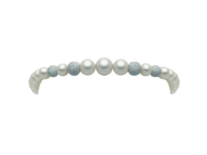 Bracciale Donna Miluna Perle Con 4 Inserti In Oro Bianco  PBR1771V