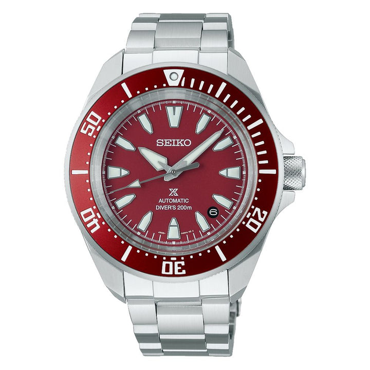 Orologio Uomo Seiko Prospex Samurai Automatico Rosso Granata SRPL11K1
