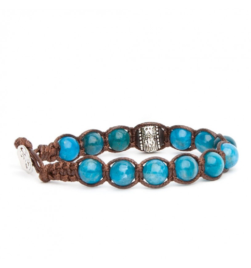 Bracciale Uomo Tamashii Biglia stone collar blu Ruota Della Preghiera BHS1100-204