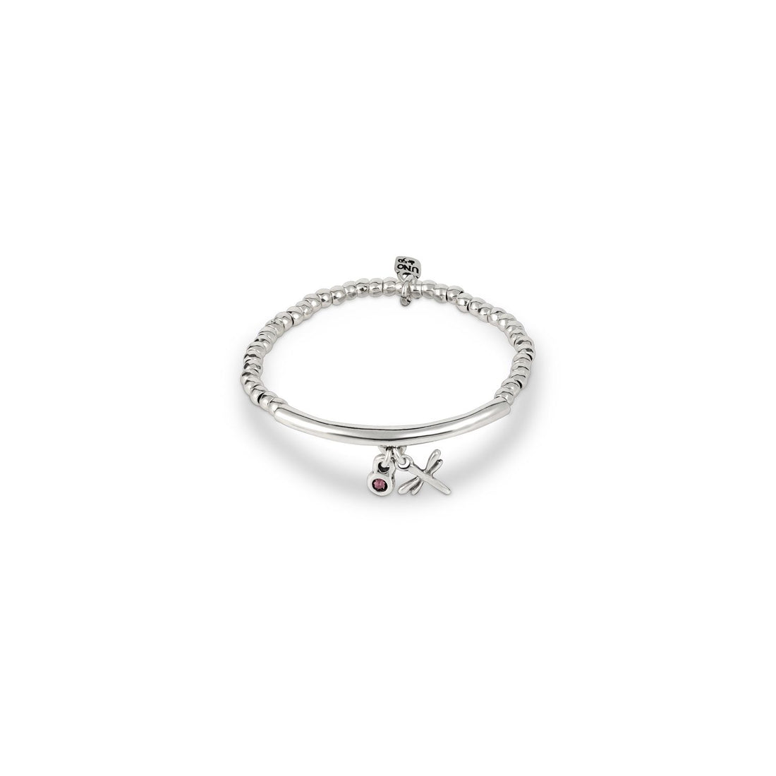 Bracciale Donna Uno De 50 Cristallo Viola Libellula Semirigido Catena PUL2206MTL0000M