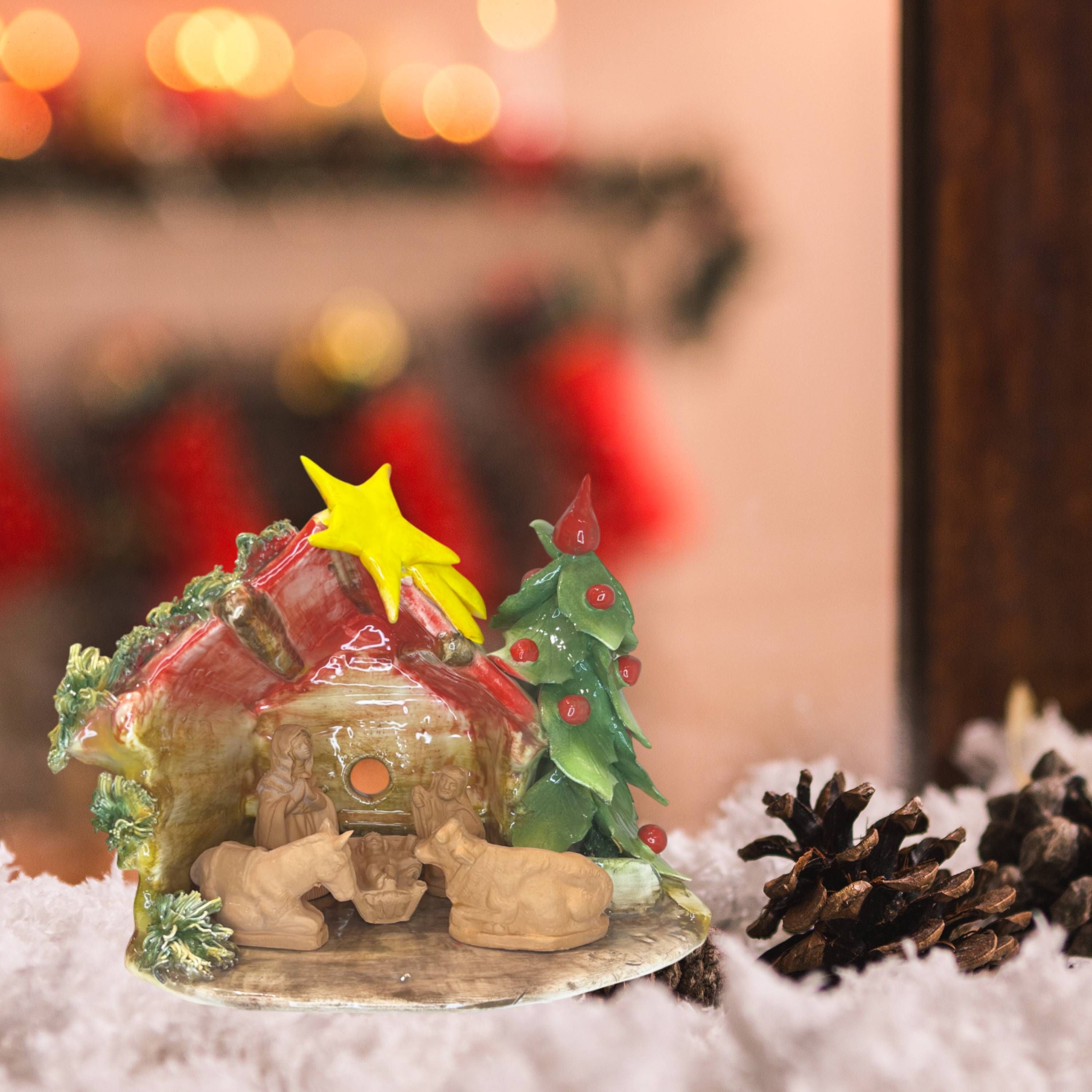 Presepe Capodimonte 25x20cm CAP43